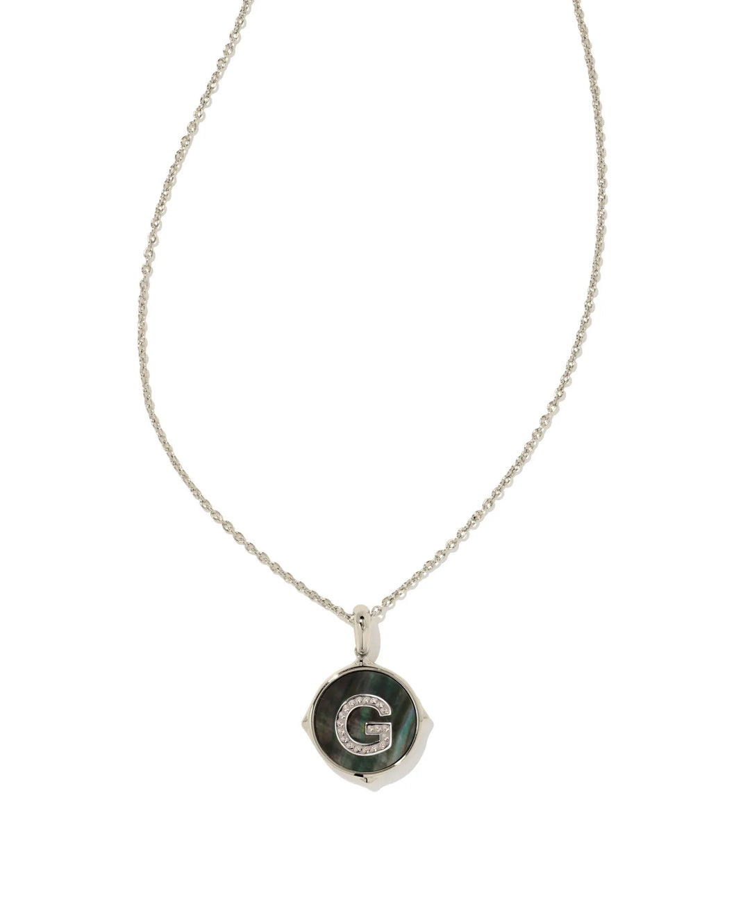 KS Letter G Disc Pendant Necklace