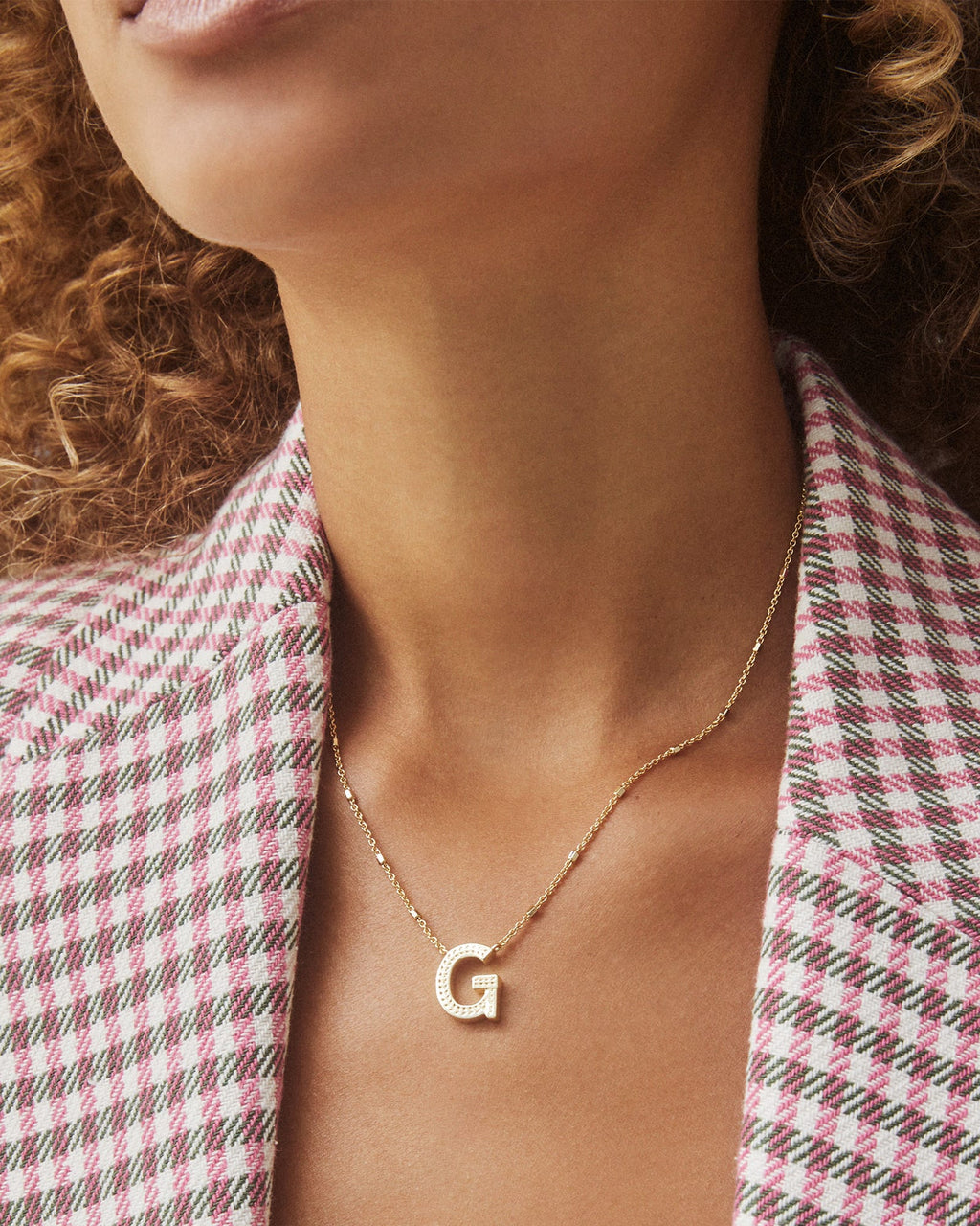 KS Letter G Pendant Necklace