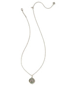 KS Letter H Disc Pendant Necklace