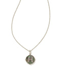 KS Letter H Disc Pendant Necklace