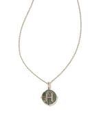 KS Letter H Disc Pendant Necklace
