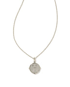 KS Letter H Disc Pendant Necklace