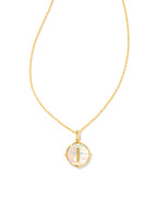 KS Letter I Disc Pendant Necklace