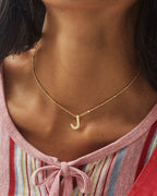 KS Letter J Pendant Necklace