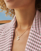 KS Letter S Pendant Necklace