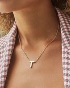 KS Letter T Pendant Necklace