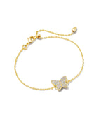 KS Lillia Crystal Butterfly Delicate Chain Bracelet