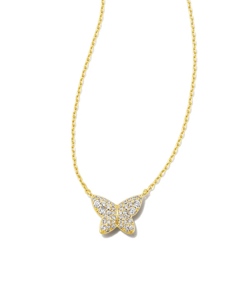 KS Lillia Crystal Butterfly Pendant Necklace