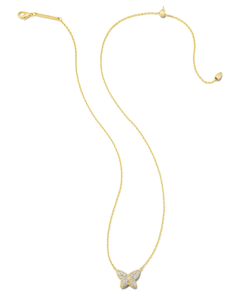 KS Lillia Crystal Butterfly Pendant Necklace