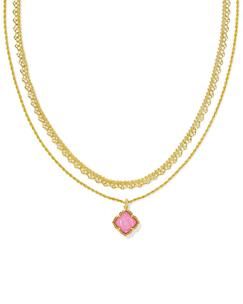 KS Mallory Rose Multi Strand Necklace