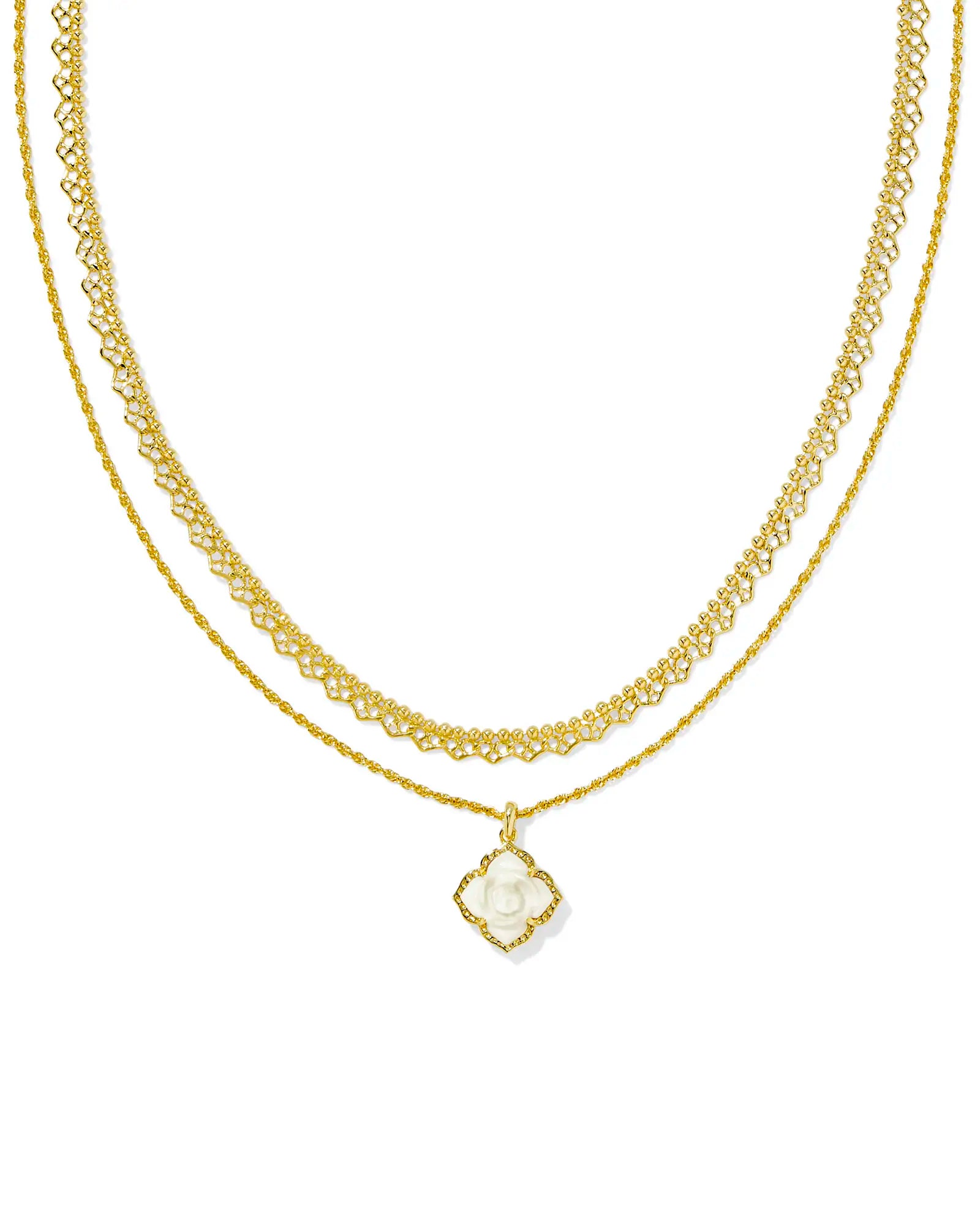 KS Mallory Rose Multi Strand Necklace