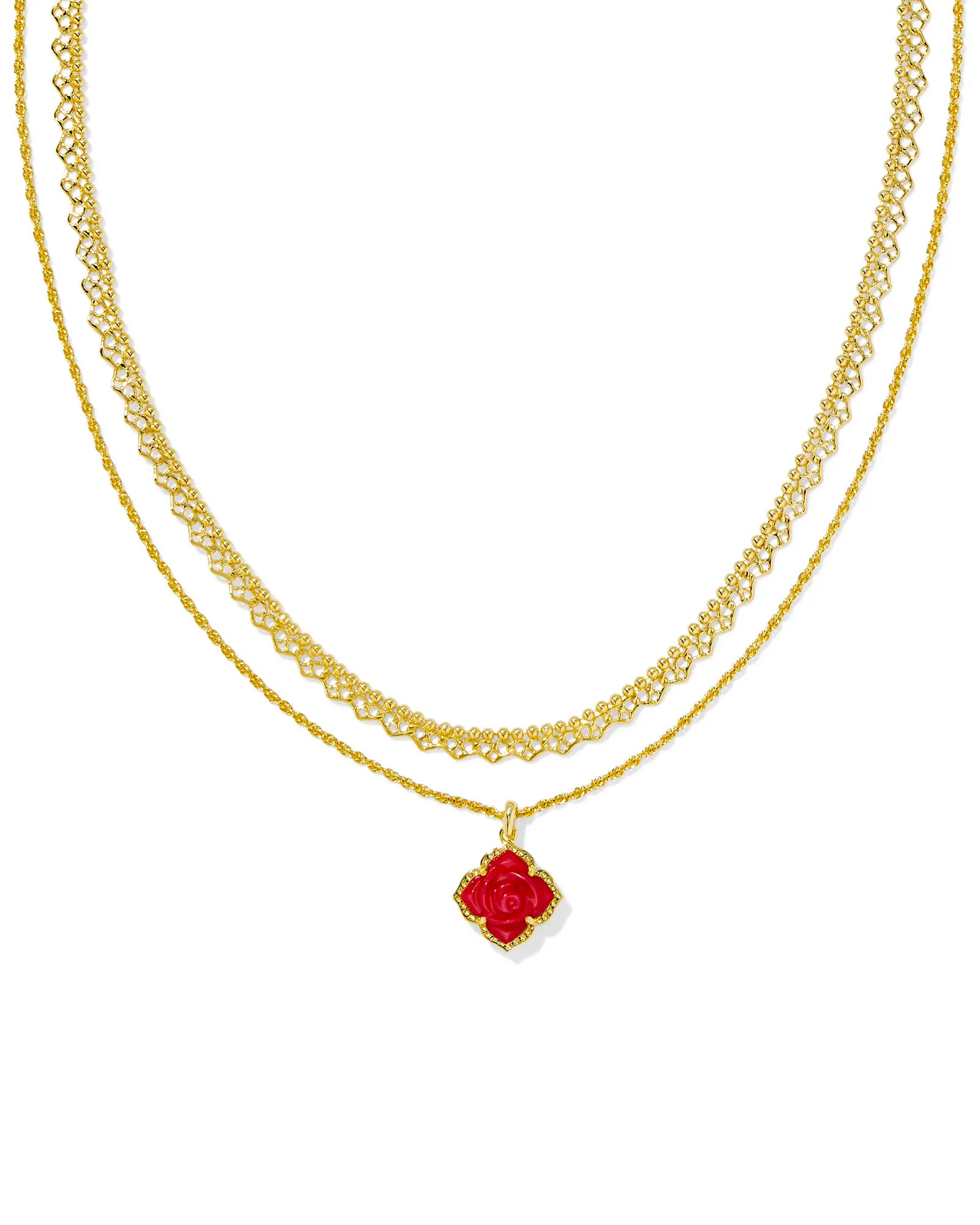KS Mallory Rose Multi Strand Necklace