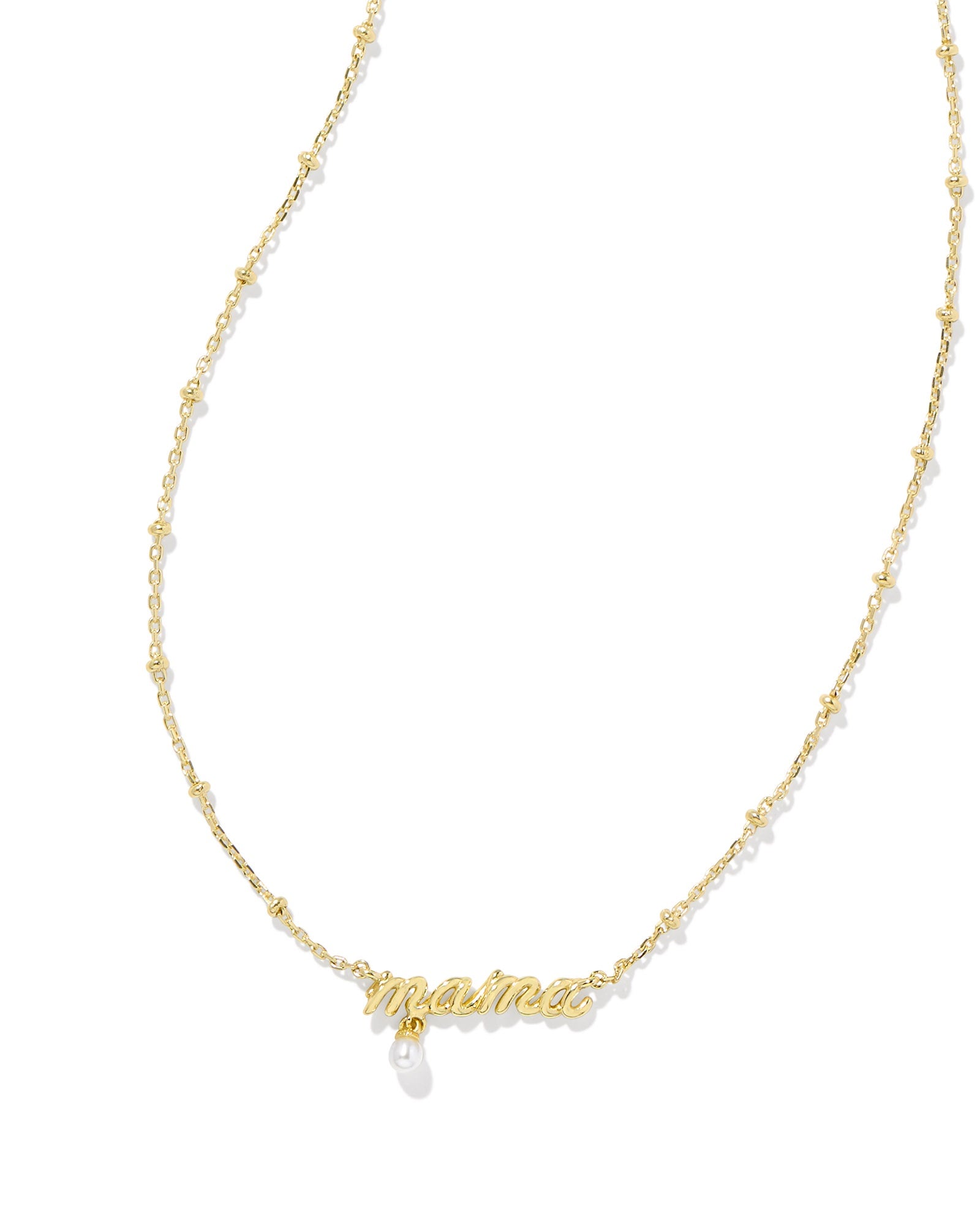 KS Mama Script Pendant Necklace