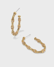 Load image into Gallery viewer, KS Maura Bamboo Hoop Earrings
