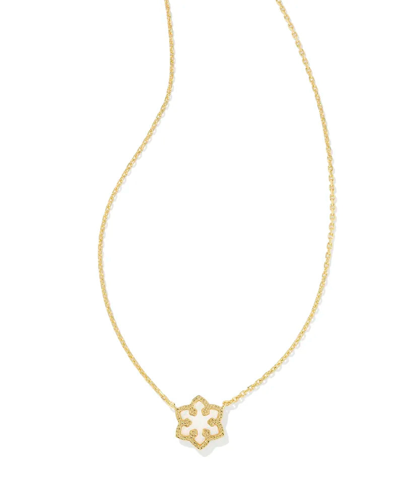 KS Snowflake Short Pendant Necklace