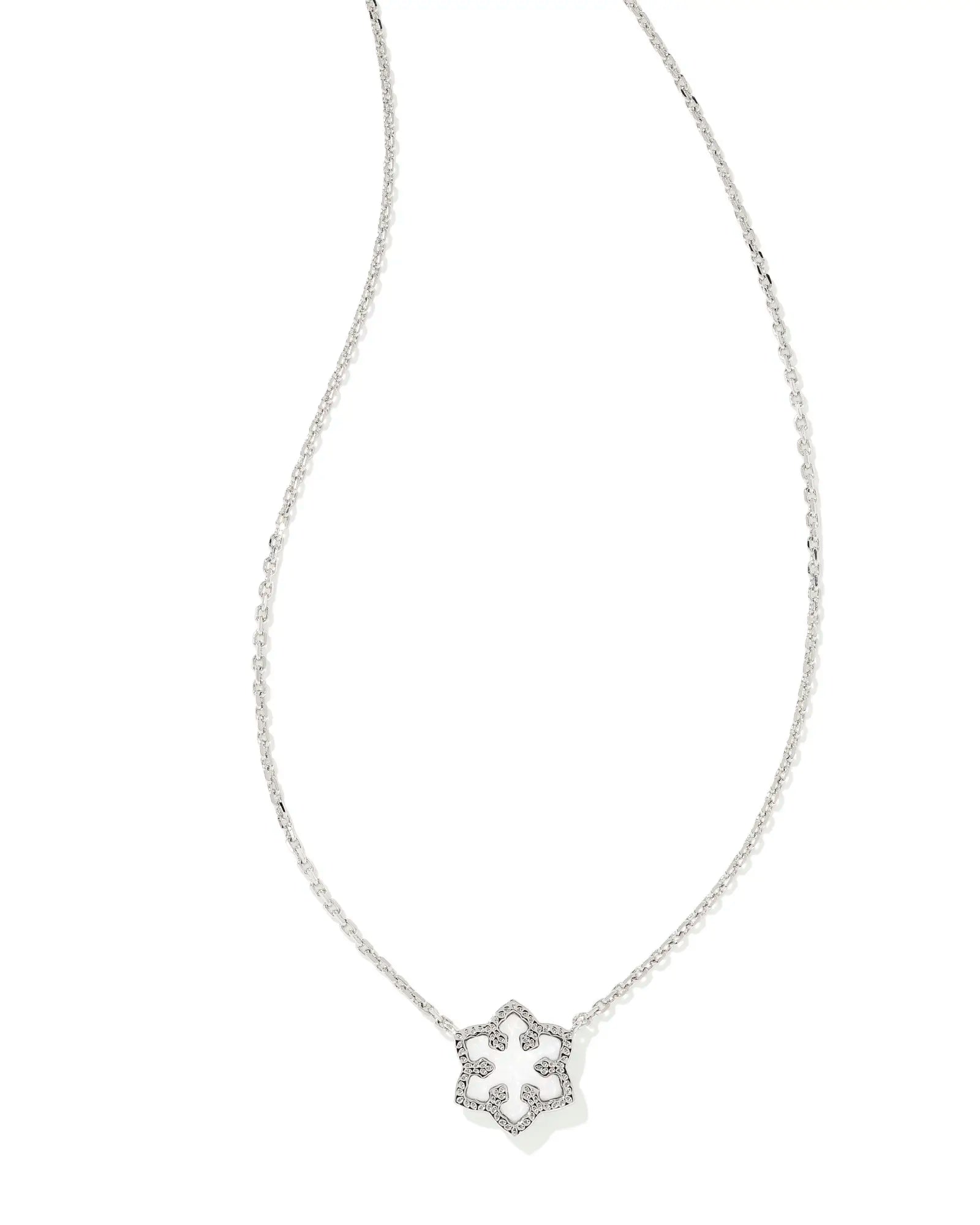 KS Snowflake Short Pendant Necklace