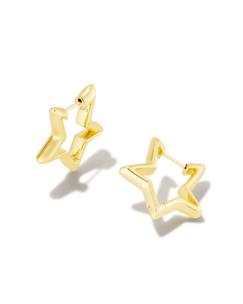 KS Star Huggie Earrings
