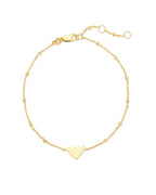 KS 925 Ari Heart Delicate Bracelet