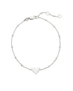 KS 925 Ari Heart Delicate Bracelet