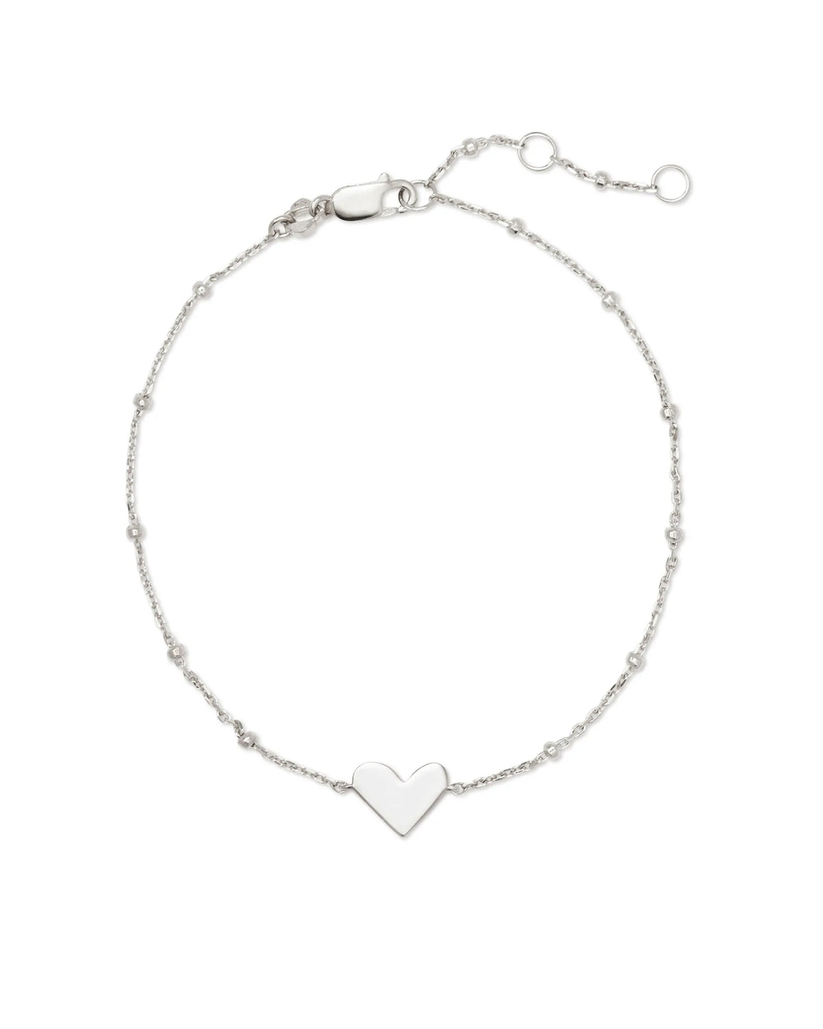 KS 925 Ari Heart Delicate Bracelet
