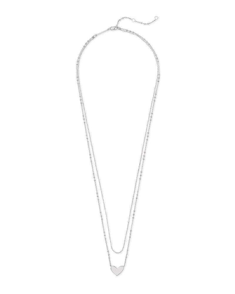 KS 925 Ari Heart Multi Strand