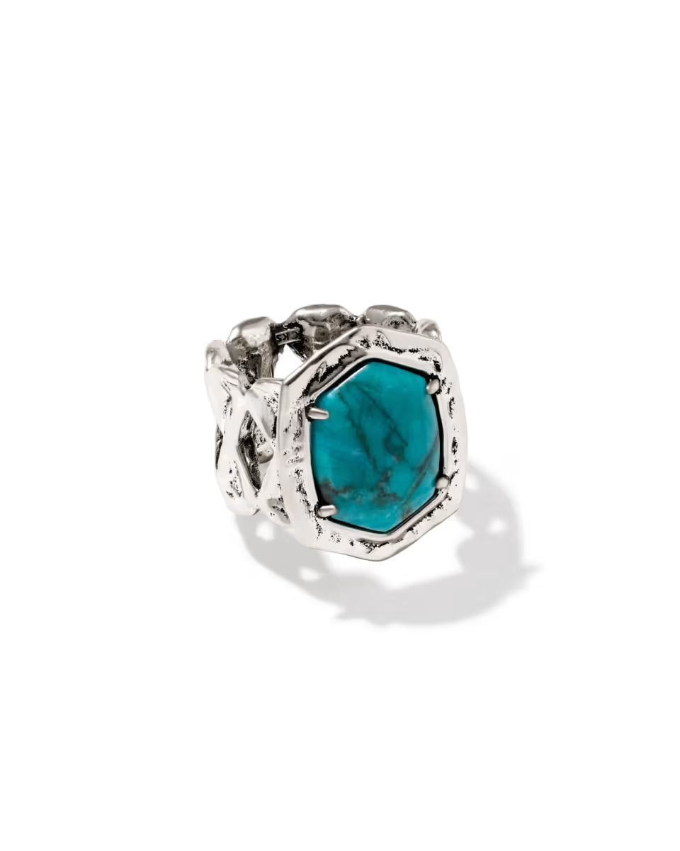 KS Tiger Striped Daphne Cocktail Ring