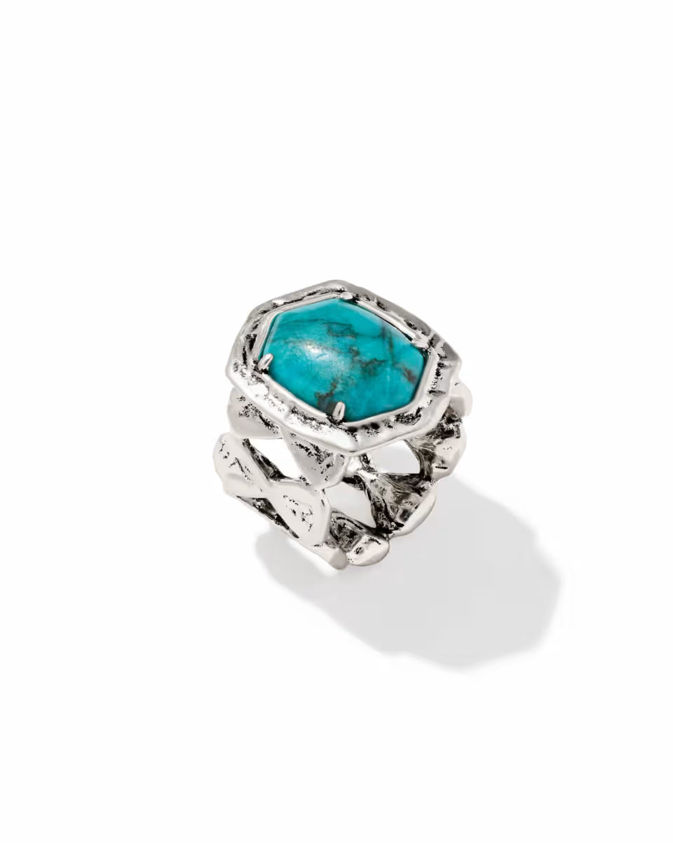 KS Tiger Striped Daphne Cocktail Ring