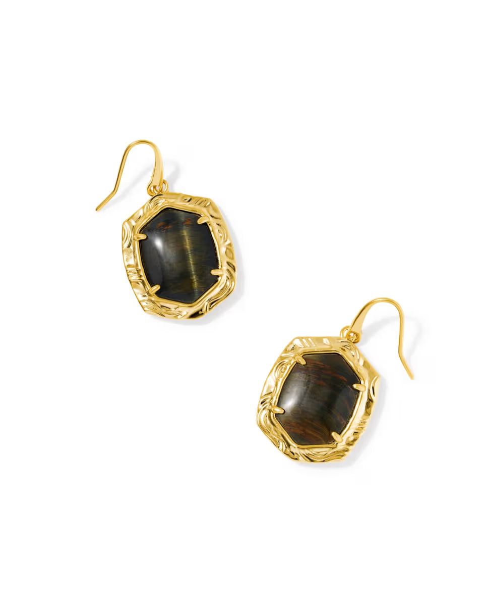KS Tiger Striped Daphne Drop Earrings