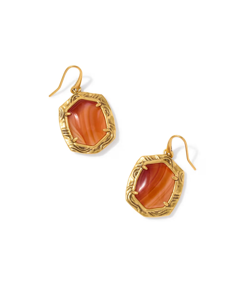 KS Tiger Striped Daphne Drop Earrings