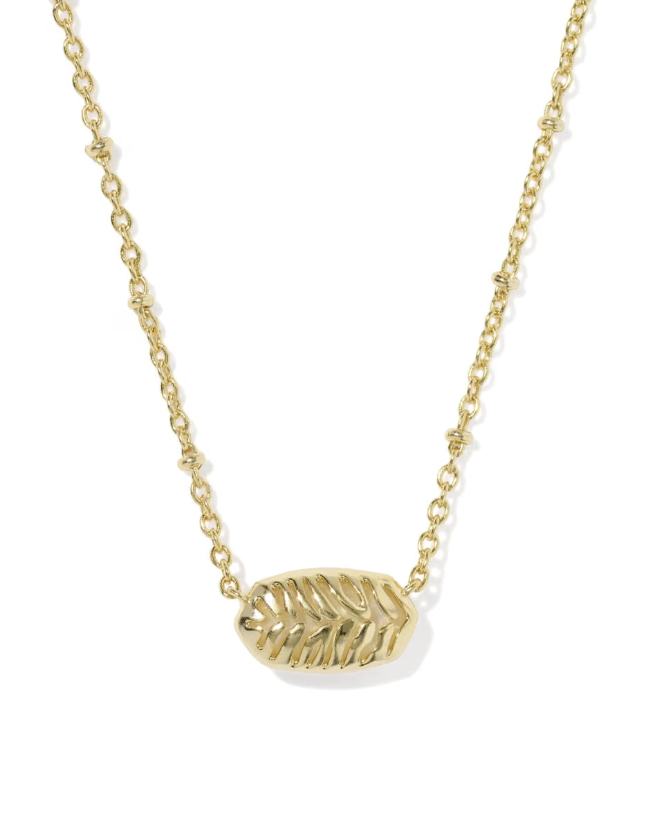 KS Tiger Striped Elisa Short Pendant Necklace