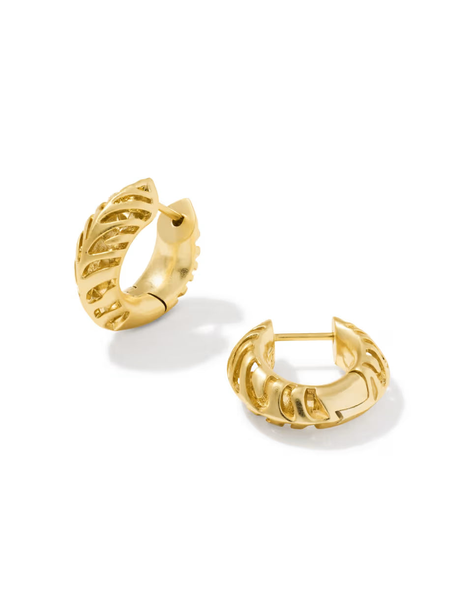 KS Tiger Striped Mikki Huggie Earrings