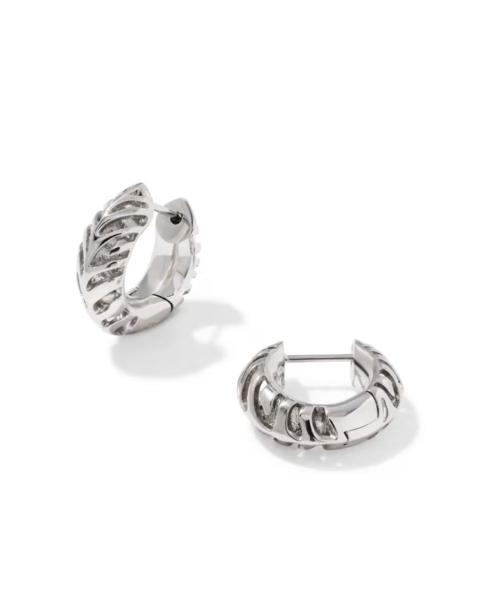 KS Tiger Striped Mikki Huggie Earrings