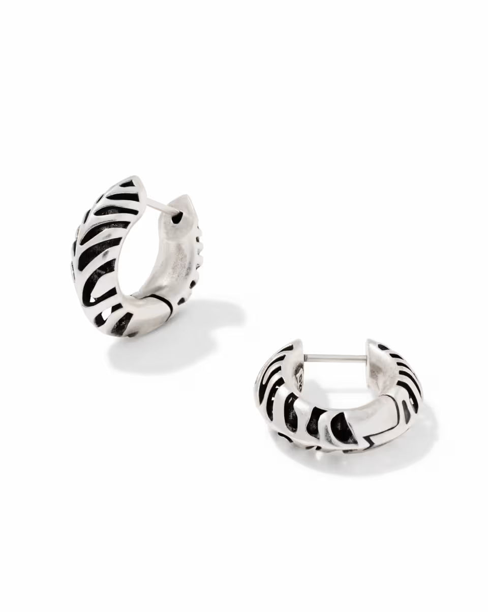 KS Tiger Striped Mikki Huggie Earrings
