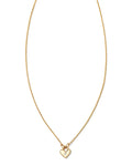 KS 14k Tiny Heart Padlock Necklace
