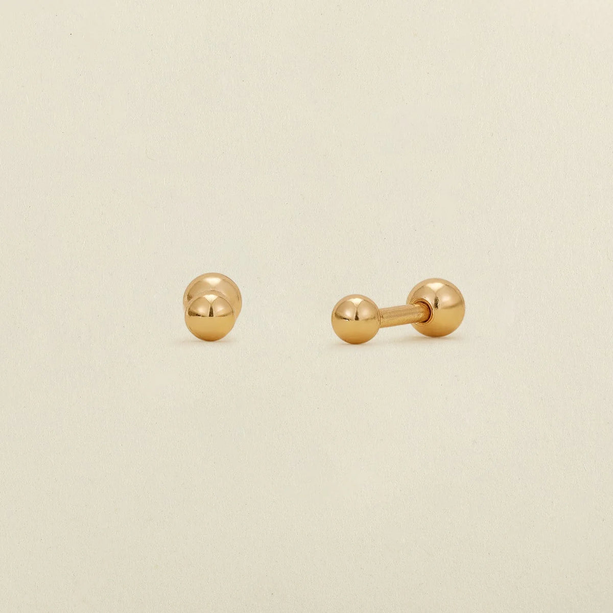 MBM 2.5mm Bead Live-In Stud Earrings