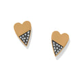 BRI Love Messages Higher Love Heart Post Earrings
