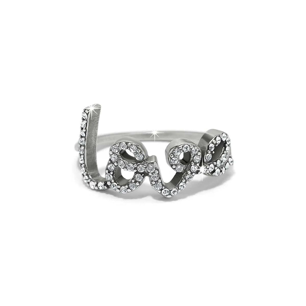 BRI Love Script Sparkle Ring
