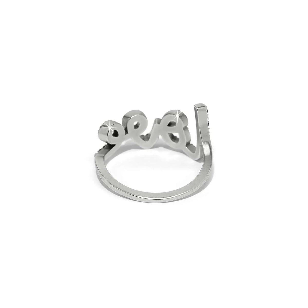 BRI Love Script Sparkle Ring