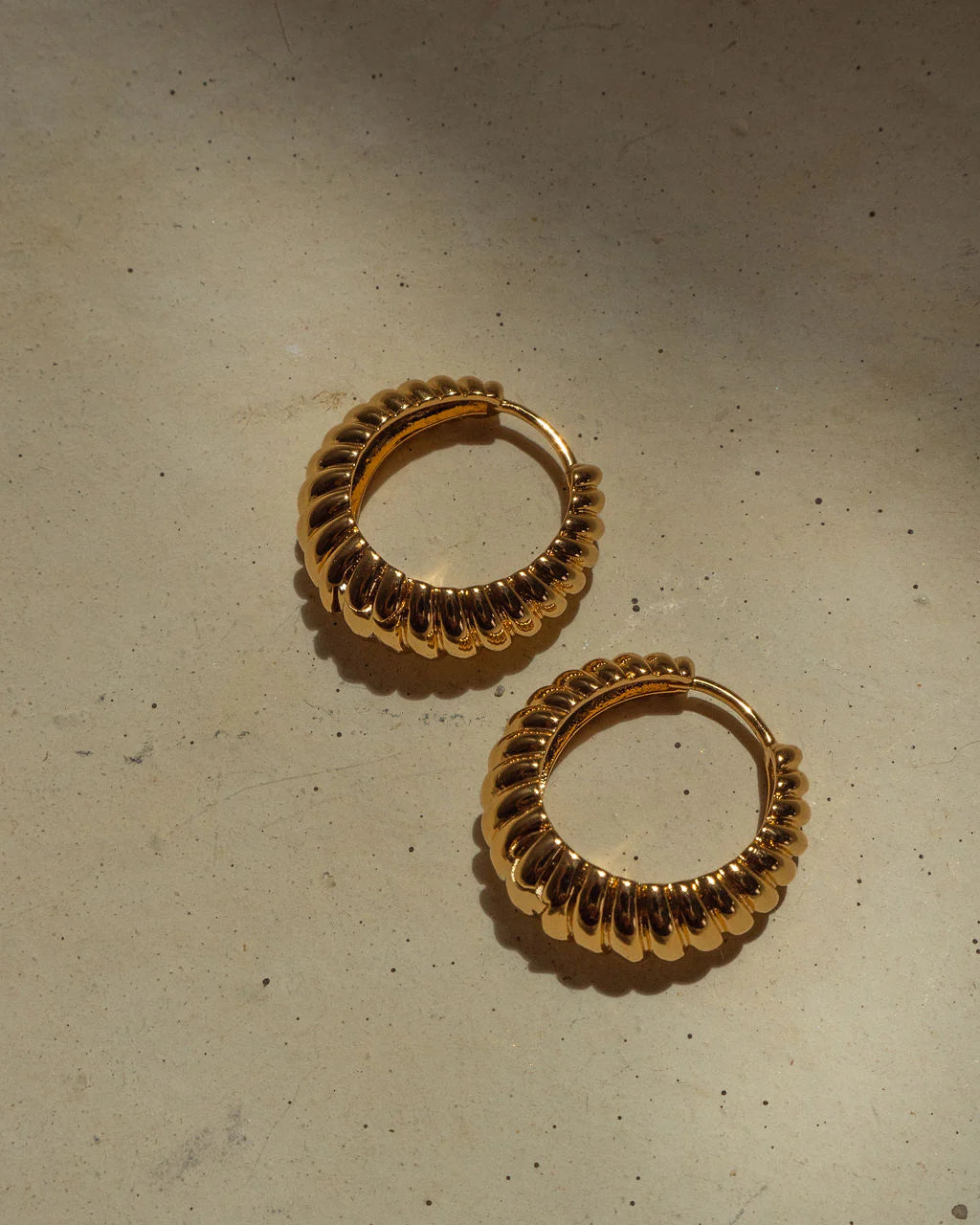 LAJ Ridged Marbella Hoops