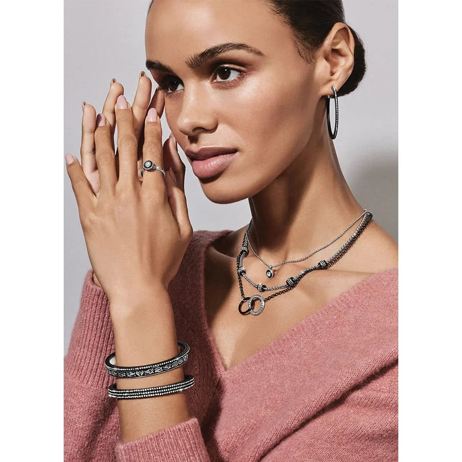 BRI Meridian Eclipse Large Hoop Earrings