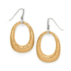 BRI Meridian Geo Open Hoop French Wire Earrings