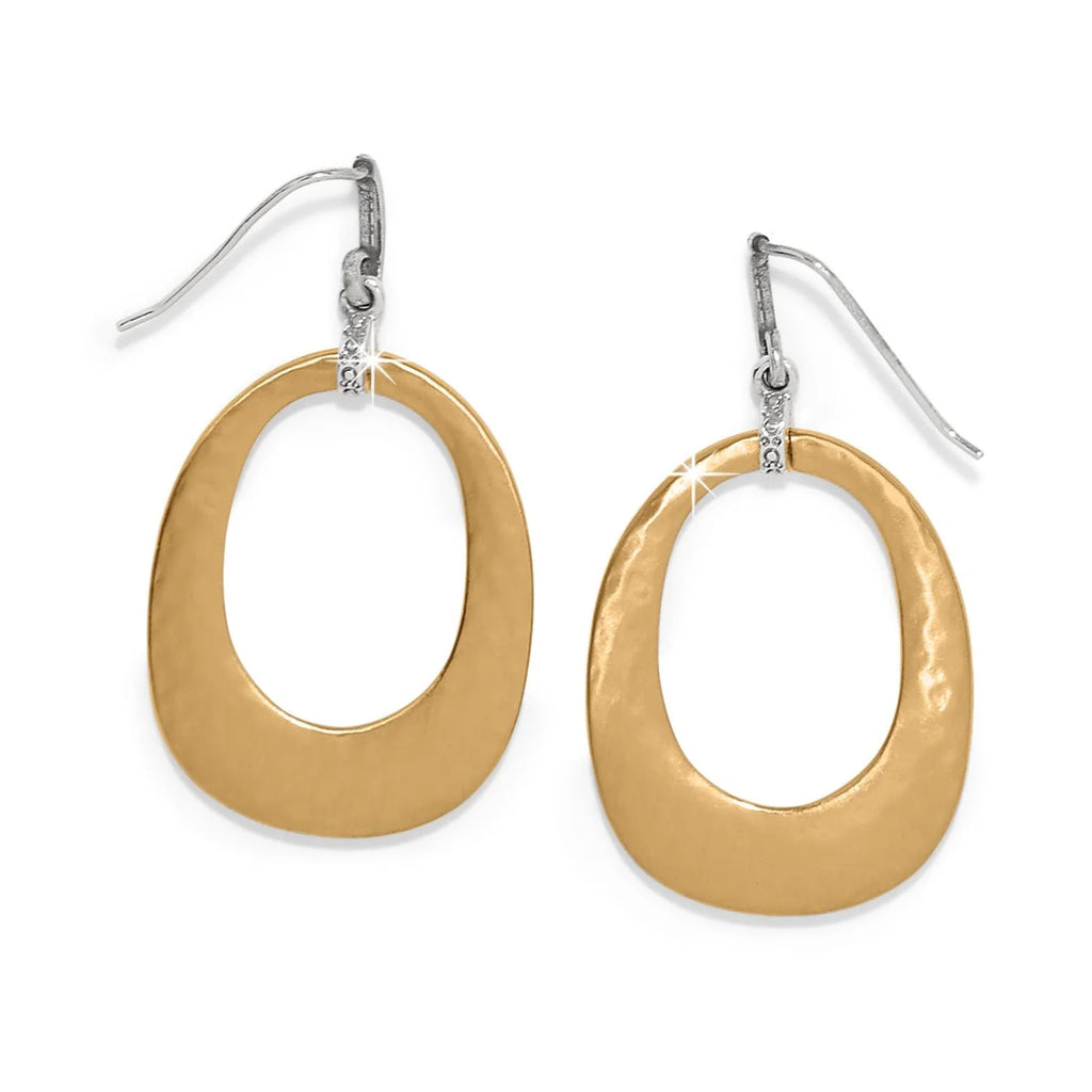 BRI Meridian Geo Open Hoop French Wire Earrings