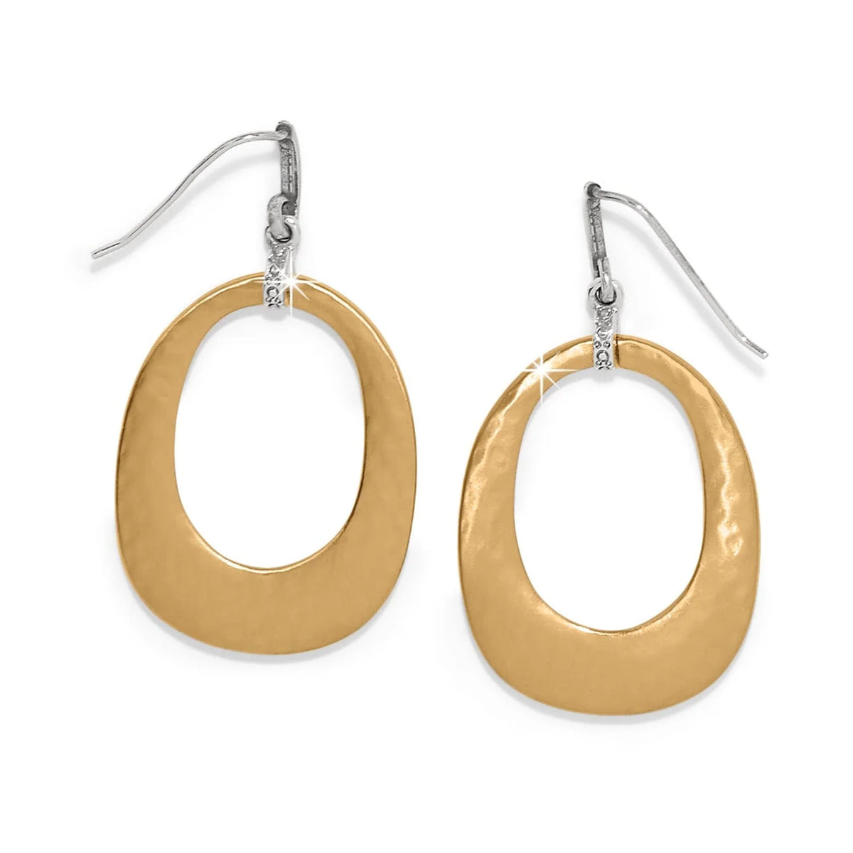 BRI Meridian Geo Open Hoop French Wire Earrings