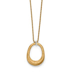 BRI Meridian Geo Open Ring Pendant Necklace