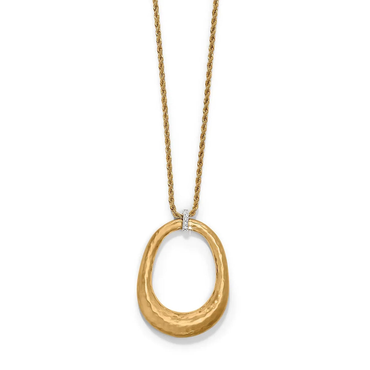 BRI Meridian Geo Open Ring Pendant Necklace