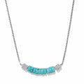 BRI Meridian Petite Station Turquoise Necklace