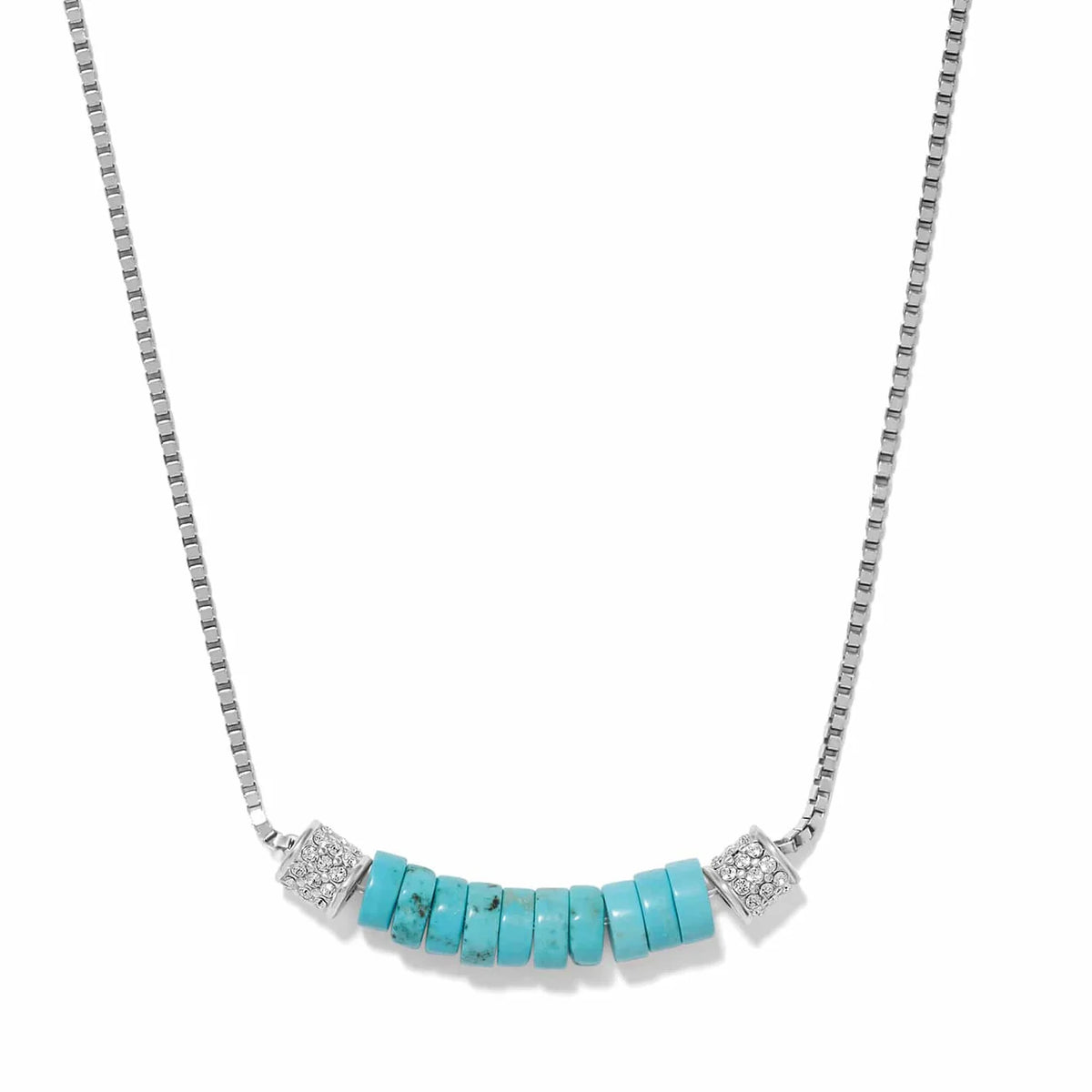 BRI Meridian Petite Station Turquoise Necklace