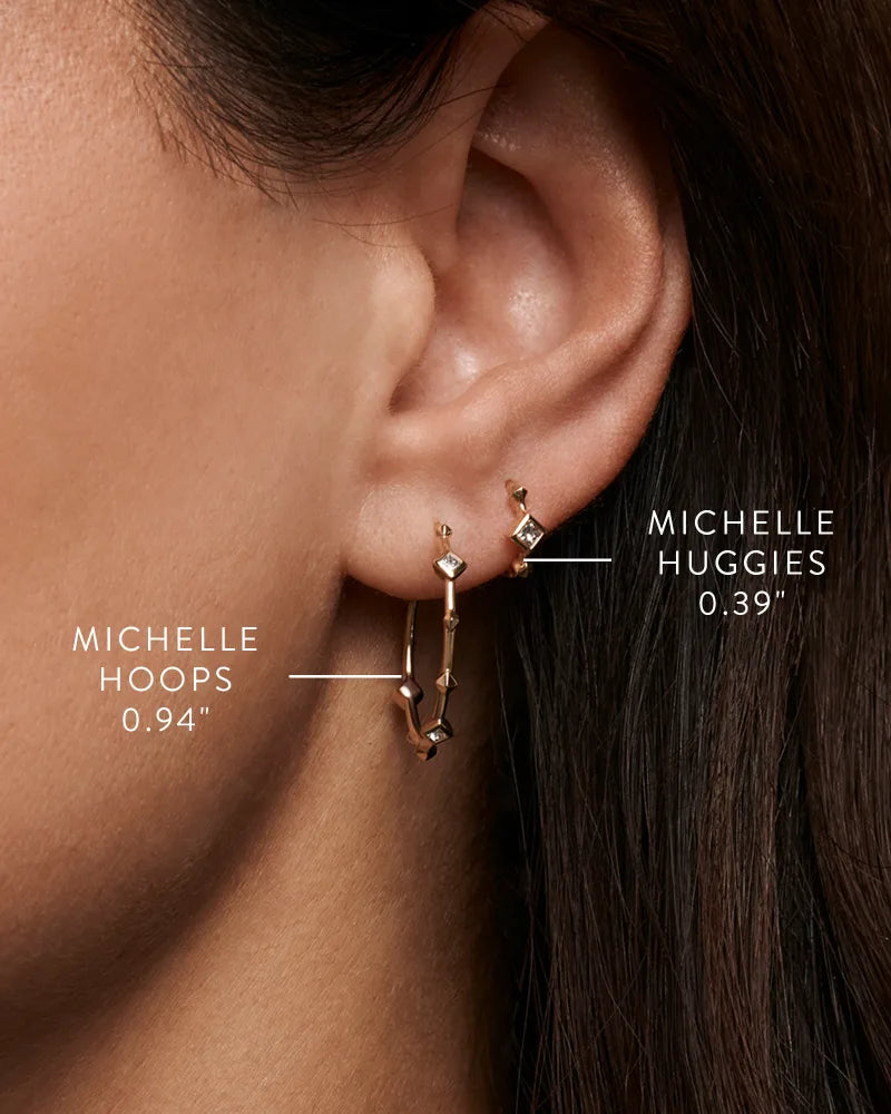 KS 14k Michelle Huggie Earring