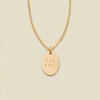 MBM Mini Oval Disc Necklace