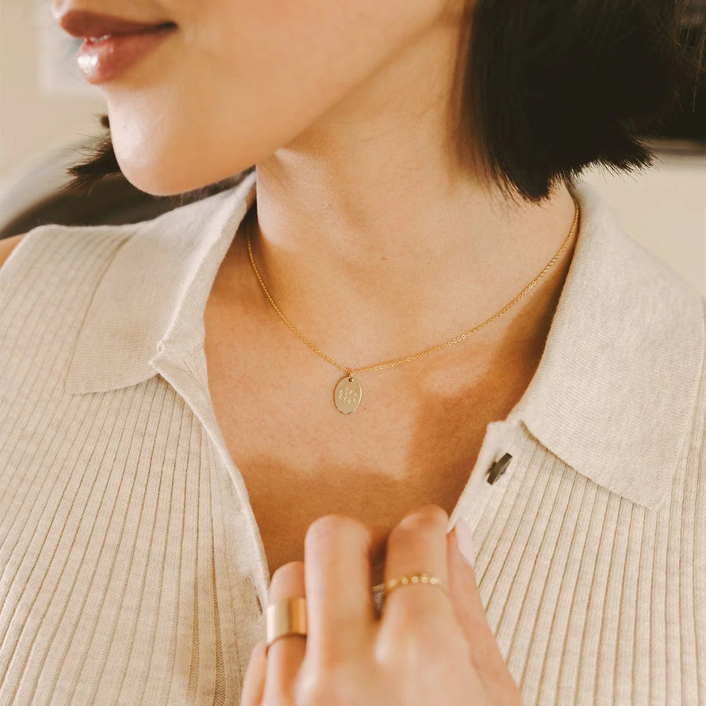 MBM Mini Oval Disc Necklace